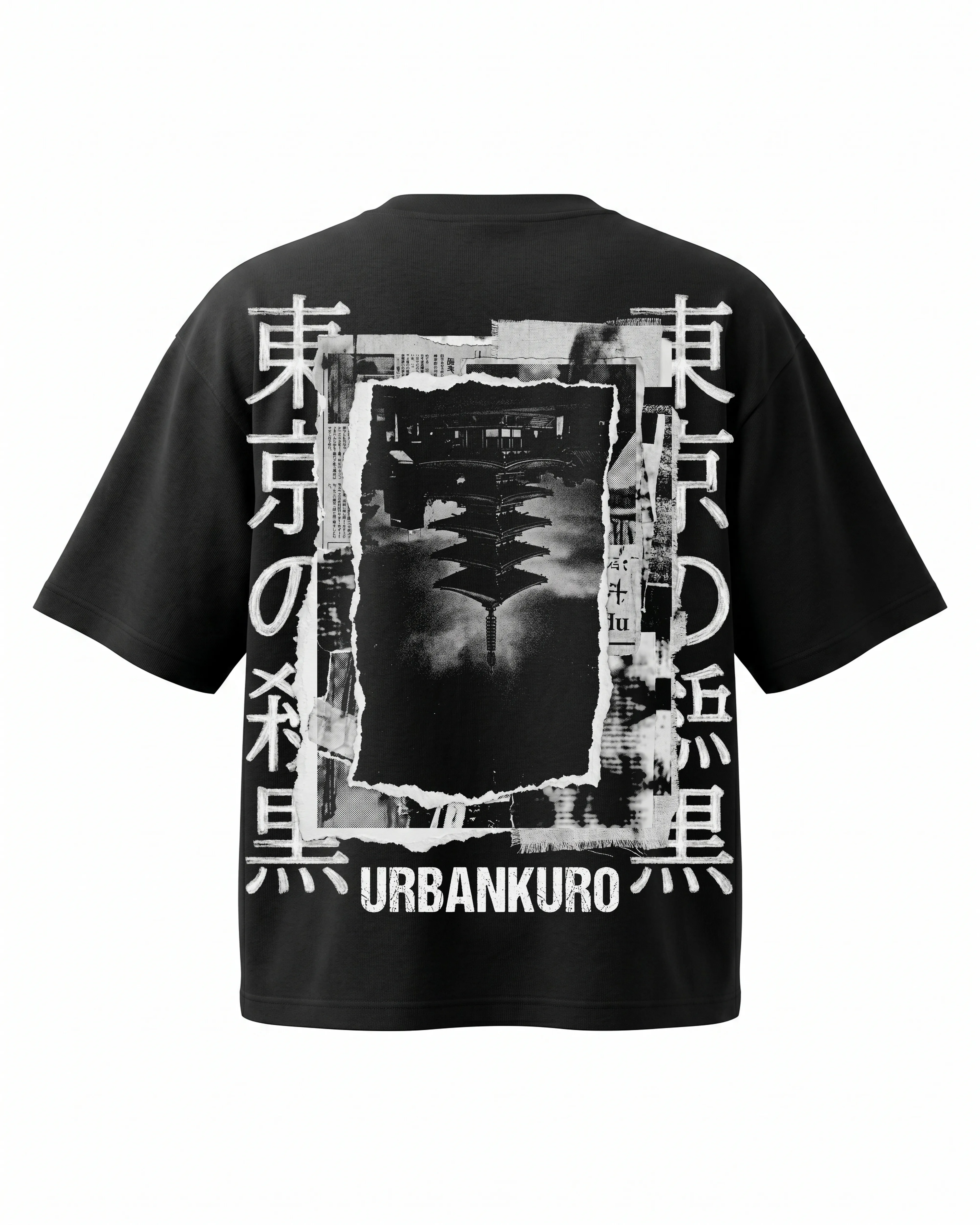 Kanji Pillar Graphic Tee - Back