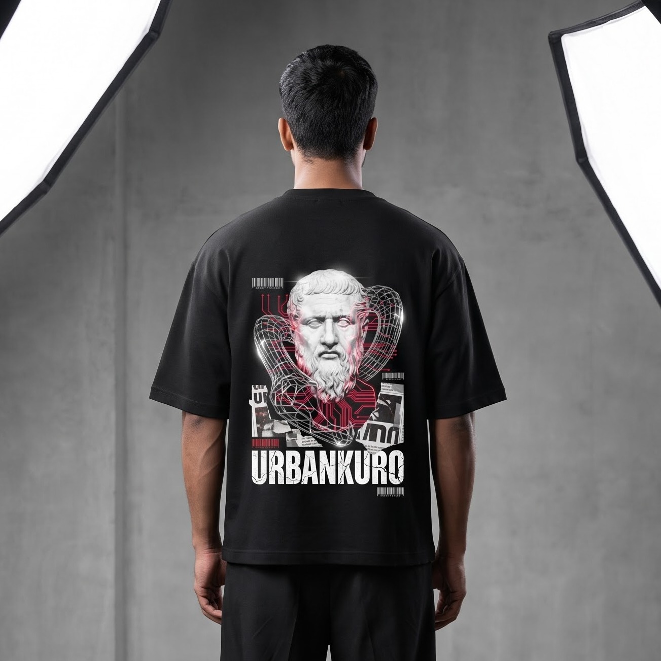 Glitch Statue Graphic Tee - Front